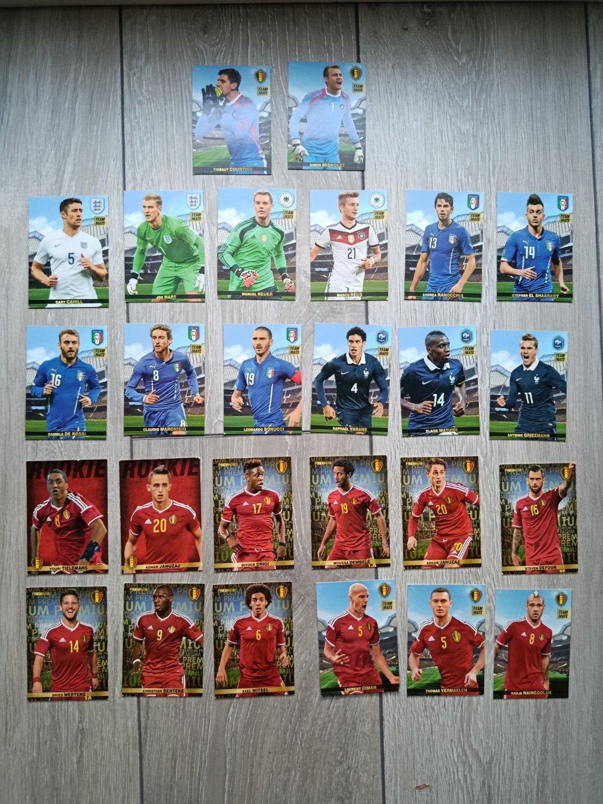 Voetbalkaarten EK 2016 Panini, Ophalen