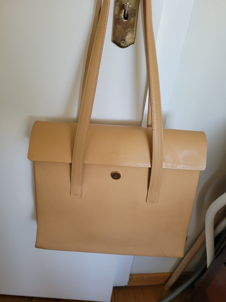 Sac à main cuir dame, Enlèvement, Comme neuf, Beige, Sac à main