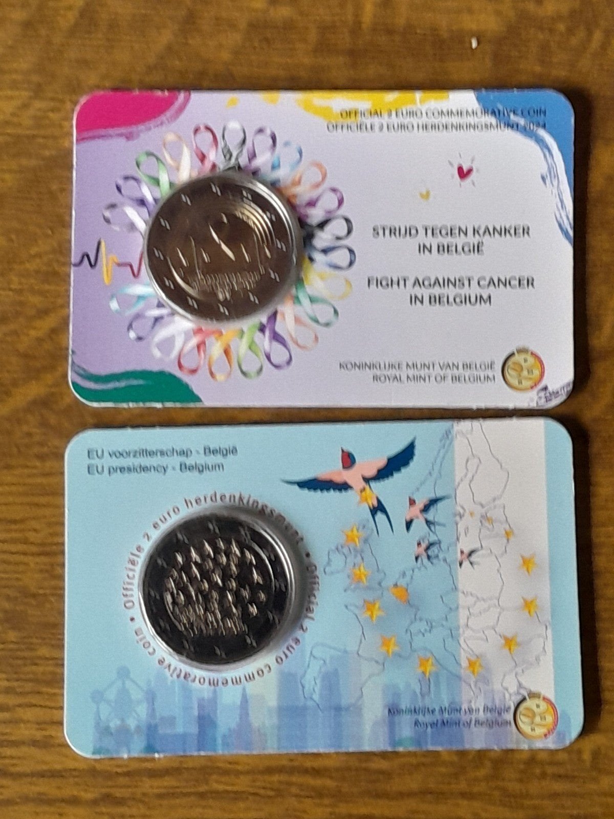 2 euromunten belgie, Postzegels en Munten, Ophalen