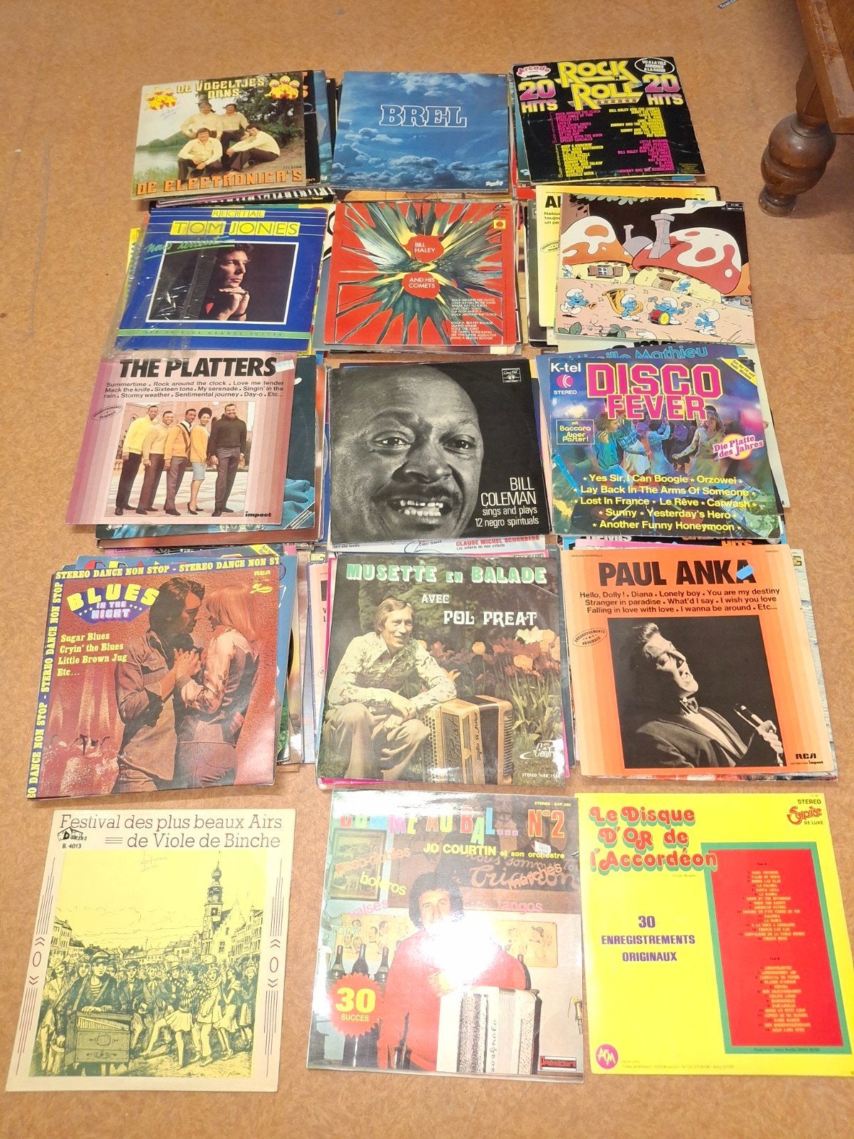Disques 33 tours et 45 tours., Enlèvement