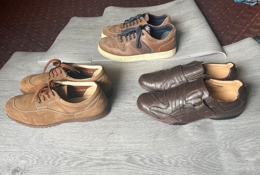 Lot de chaussures hommes (3 paires)., Verzenden, Gedragen, DENIM SIDE,neosoft…etc., Wandelschoenen