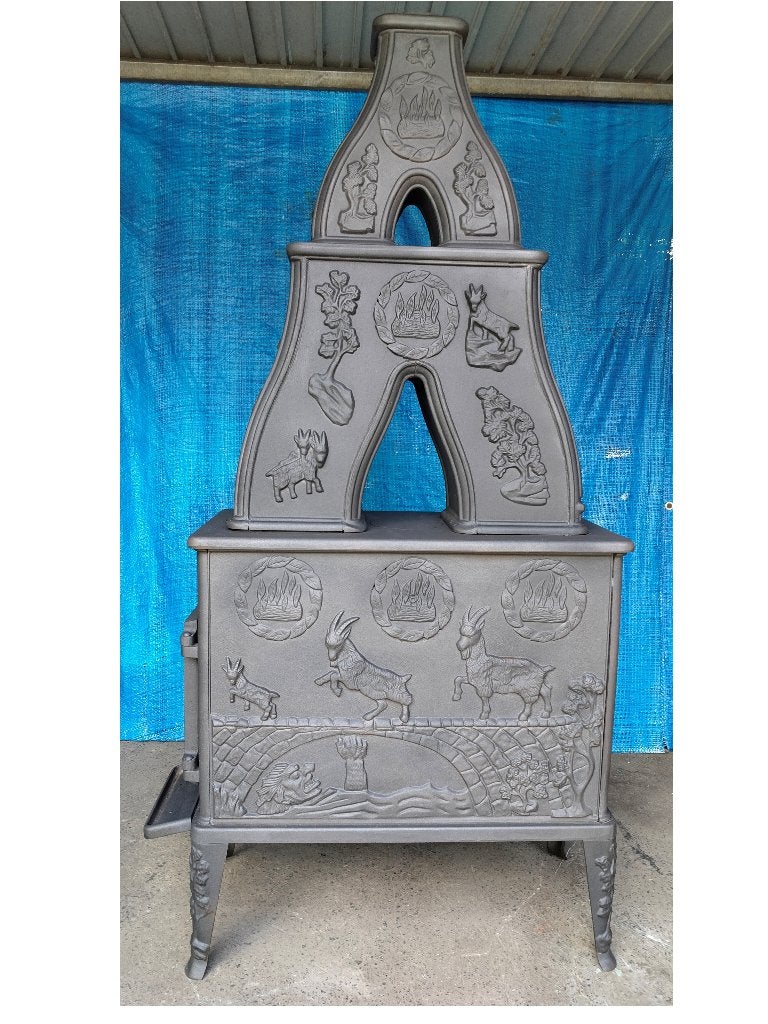 poêle à bois en fonte Dovre, Maison & Meubles, Poêles, Enlèvement, Utilisé, Bois, Autoportant