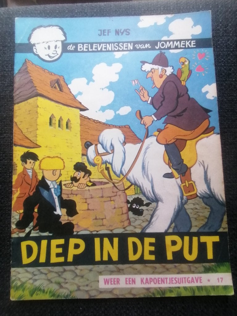 Jommeke album nr.17: Diep in de put (aantal: 2), Jef Nys., Meerdere stripboeken, Ophalen, Gelezen