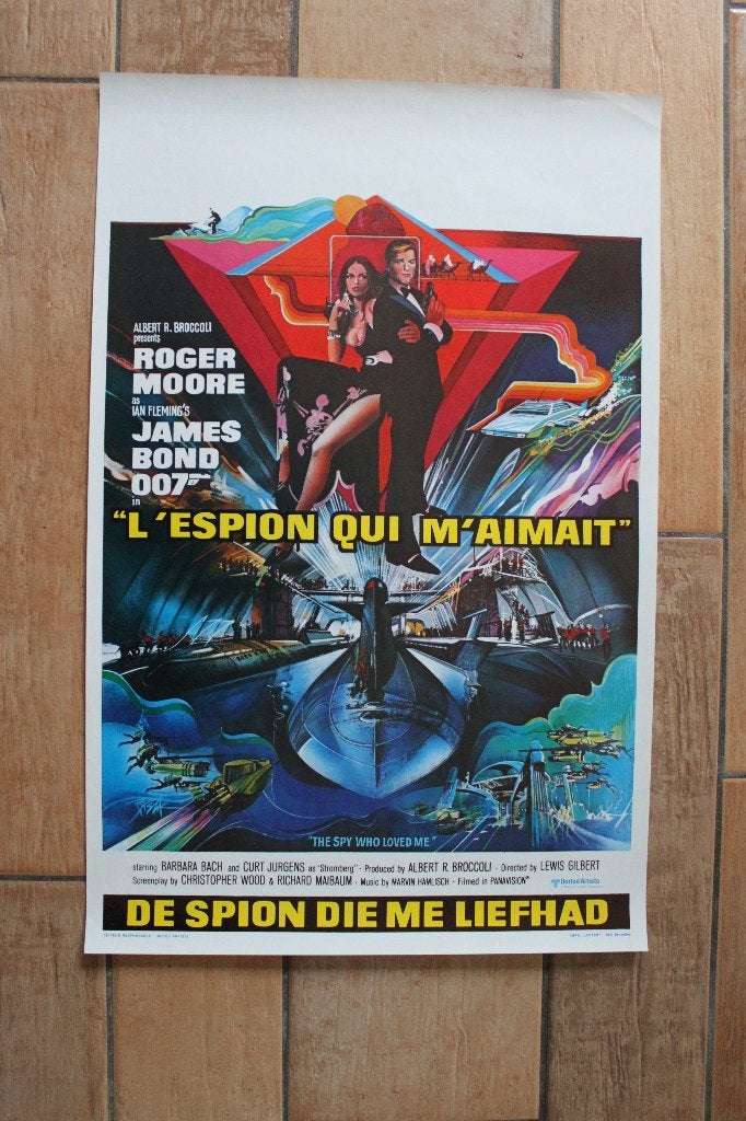 filmaffiche James Bond The Spy Who Loved Me filmposter, Verzamelen, Posters, Rechthoekig Staand, Ophalen of Verzenden, Zo goed als nieuw