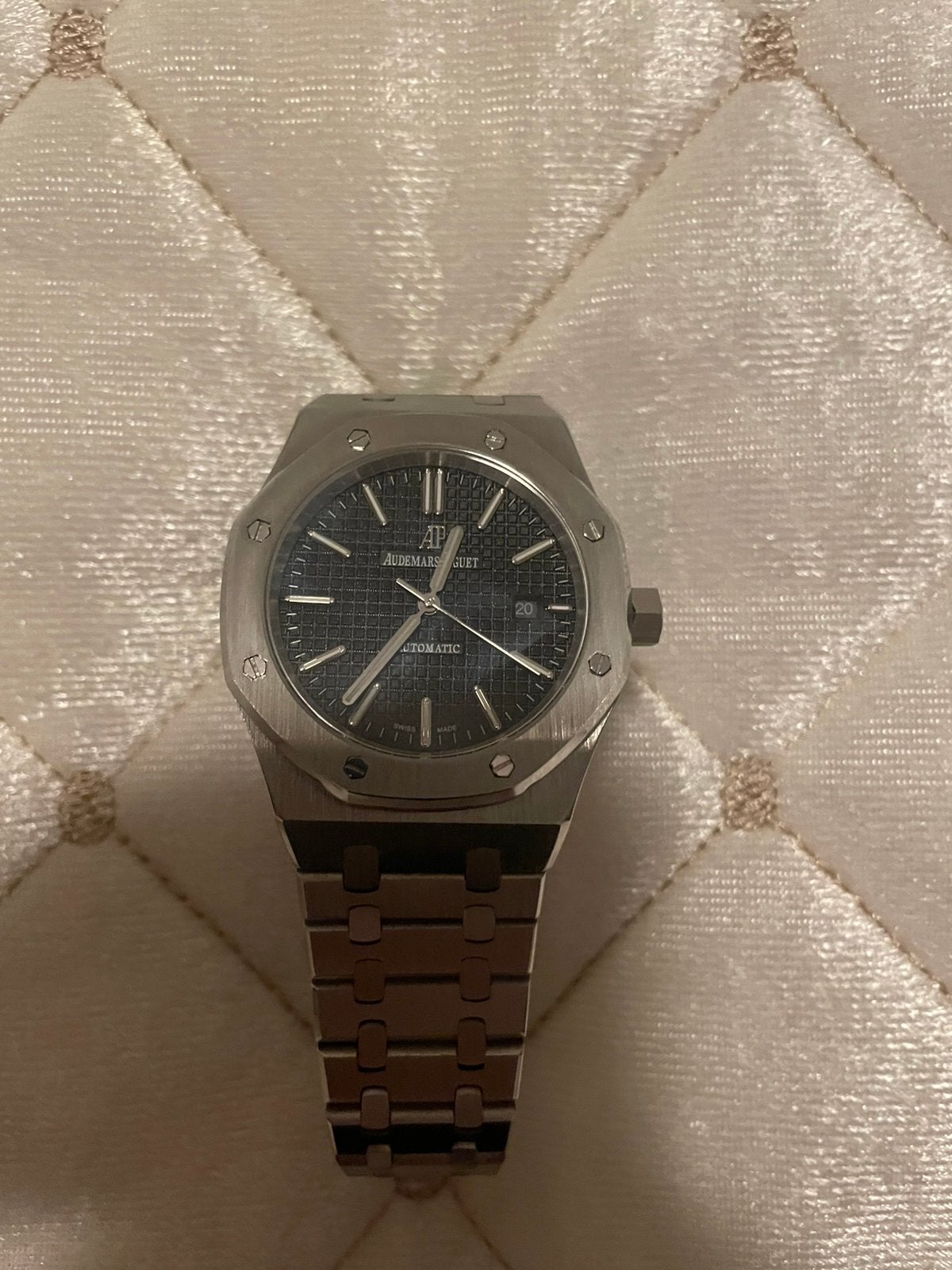Audemars Piquet royal oak automatisch, Autres marques, Enlèvement ou Envoi, Autres matériaux, Acier