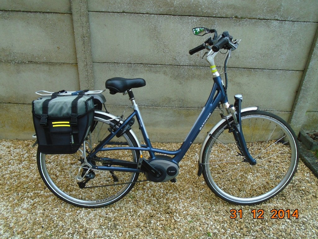 Electrische damesfiets Batavus, Fietsen en Brommers, Ophalen, Gebruikt, Velgrem, Versnellingen