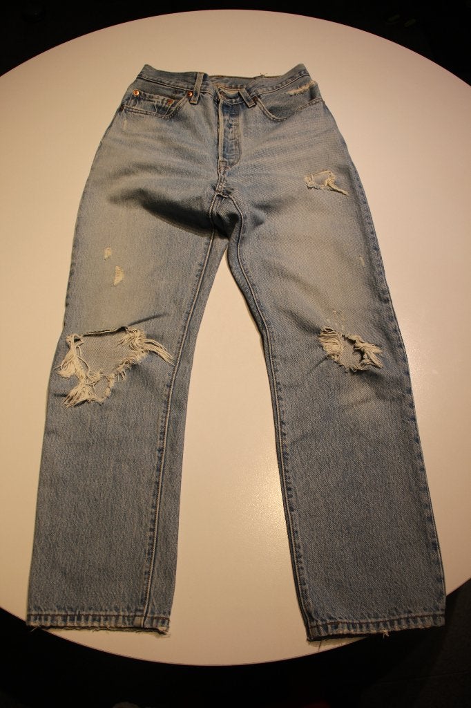 Mom jeans Levi's dames, Enlèvement, Porté, Bleu, Levis