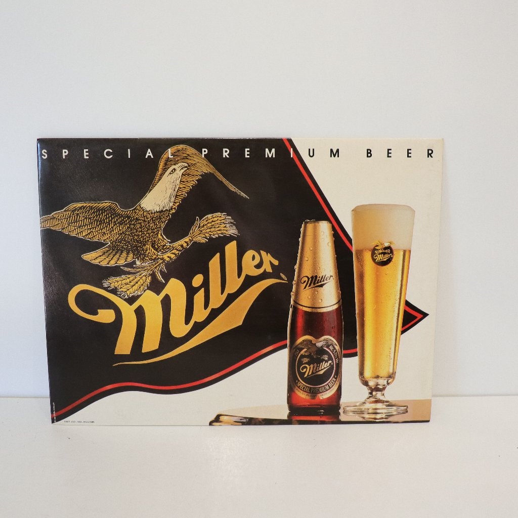 Miller Premium Beer - USA import, Ophalen of Verzenden, Gebruikt, Reclamebord