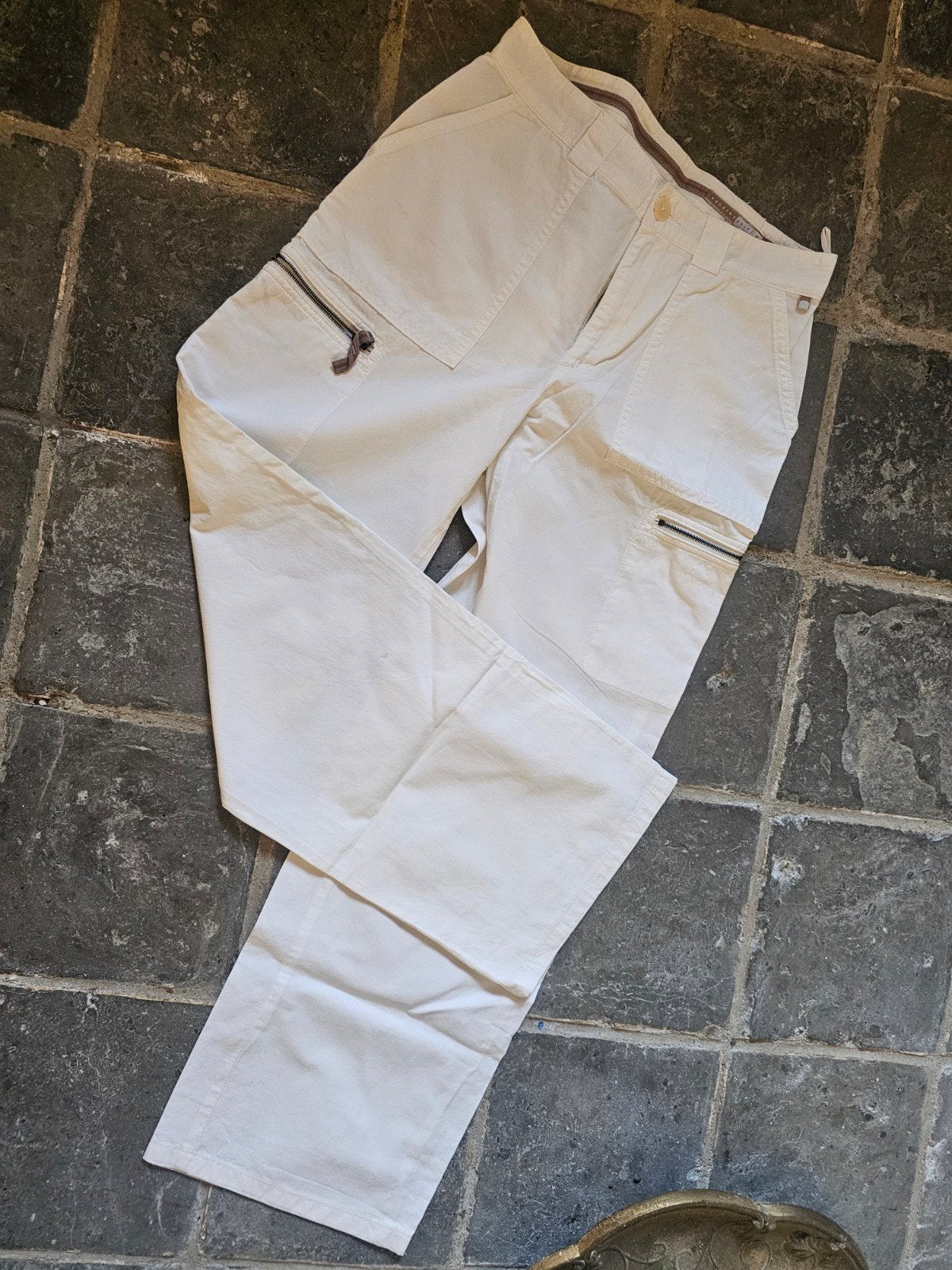 ZGAN  broek XANDRES T36, Kleding | Dames, Verzenden, Wit, Zo goed als nieuw, Maat 36 (S)