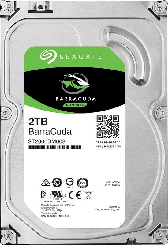 Seagate HDD 3.5″ 2TB ST2000DM008 Barracuda, Computers en Software, Harde schijven, Intern, Nieuw, Ophalen of Verzenden, Seagate