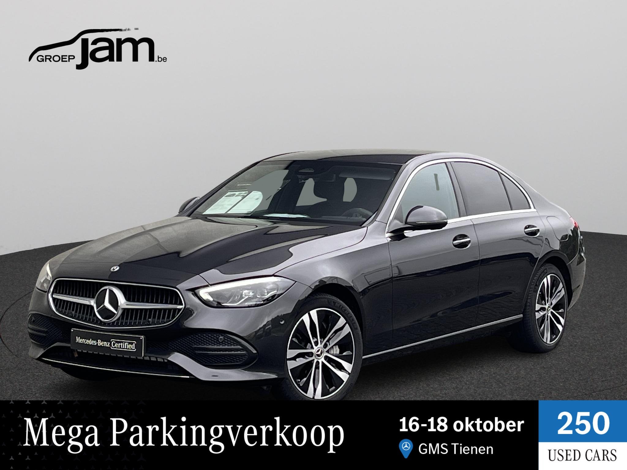 Mercedes-Benz C-klasse C 300 e Luxury Line, Auto's, Automaat, 4 deurs, Zwart, 2080 kg