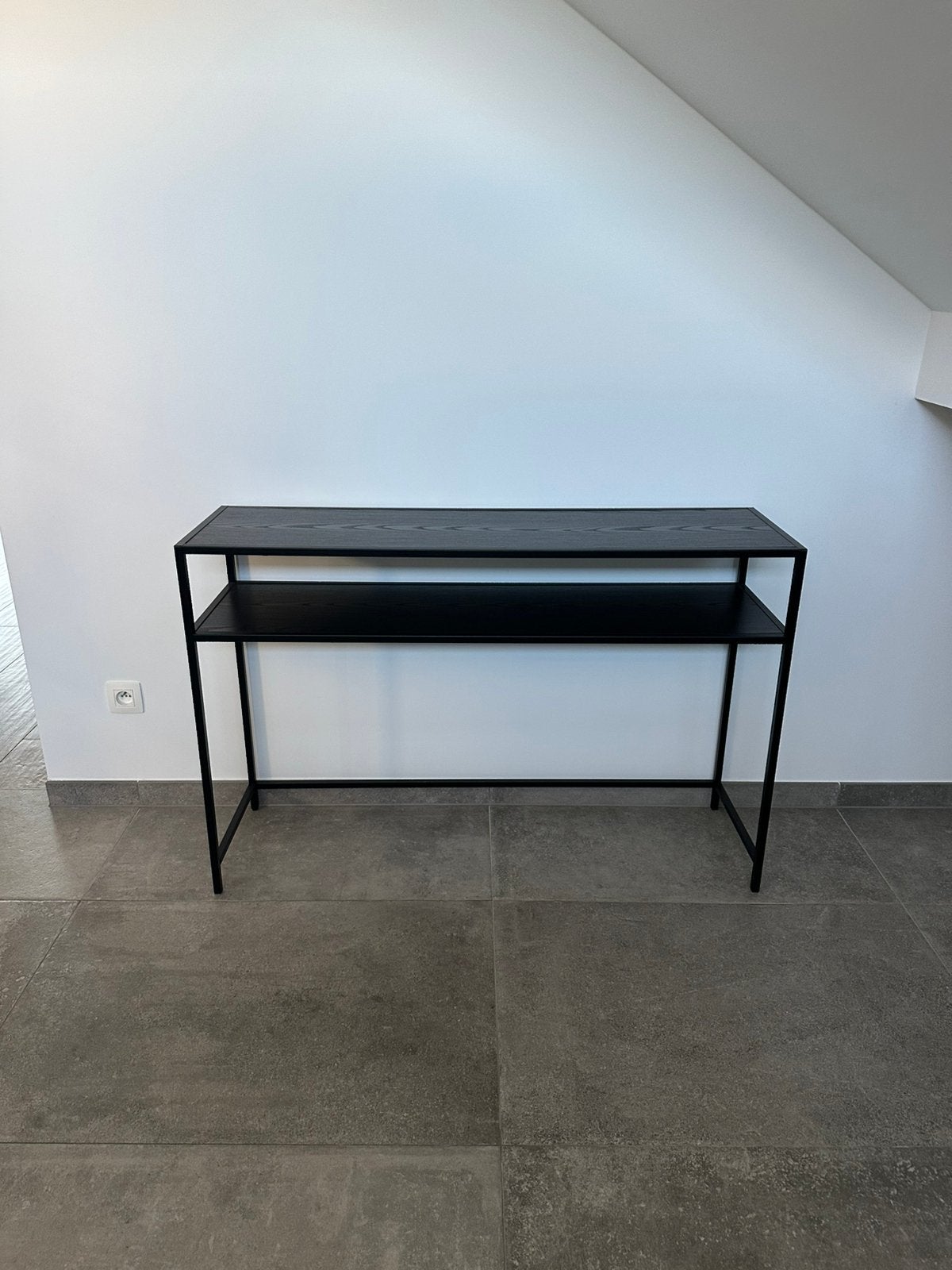 Wandtafel met metalen frame, Huis en Inrichting, Ophalen, Zo goed als nieuw, Rechthoekig, Metaal