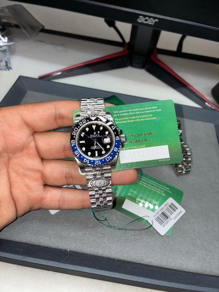 Rolex GMT-master II batgirl jubilee 40mm, Bijoux, Sacs & Beauté, Montres | Hommes, Enlèvement ou Envoi, Acier, Acier, Rolex