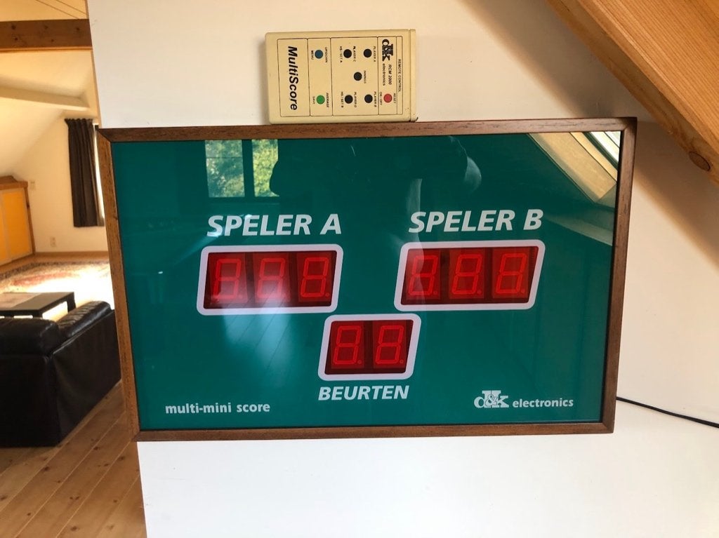 Electronisch scorebord, Ophalen, Zo goed als nieuw, Pooltafel