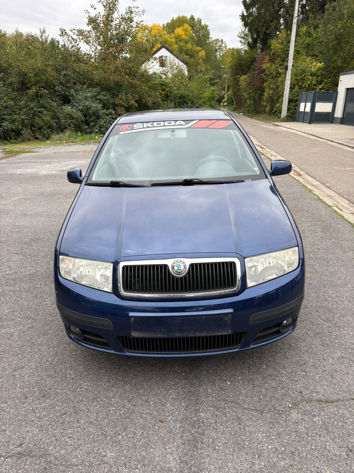 Skoda fabia 1.4essence 2006 pret à immatriculer avec carpass, Auto's, Stof, Zwart, Blauw, 5 deurs