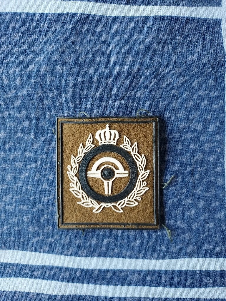brevet chauffeur., Ophalen of Verzenden, Landmacht, Embleem of Badge