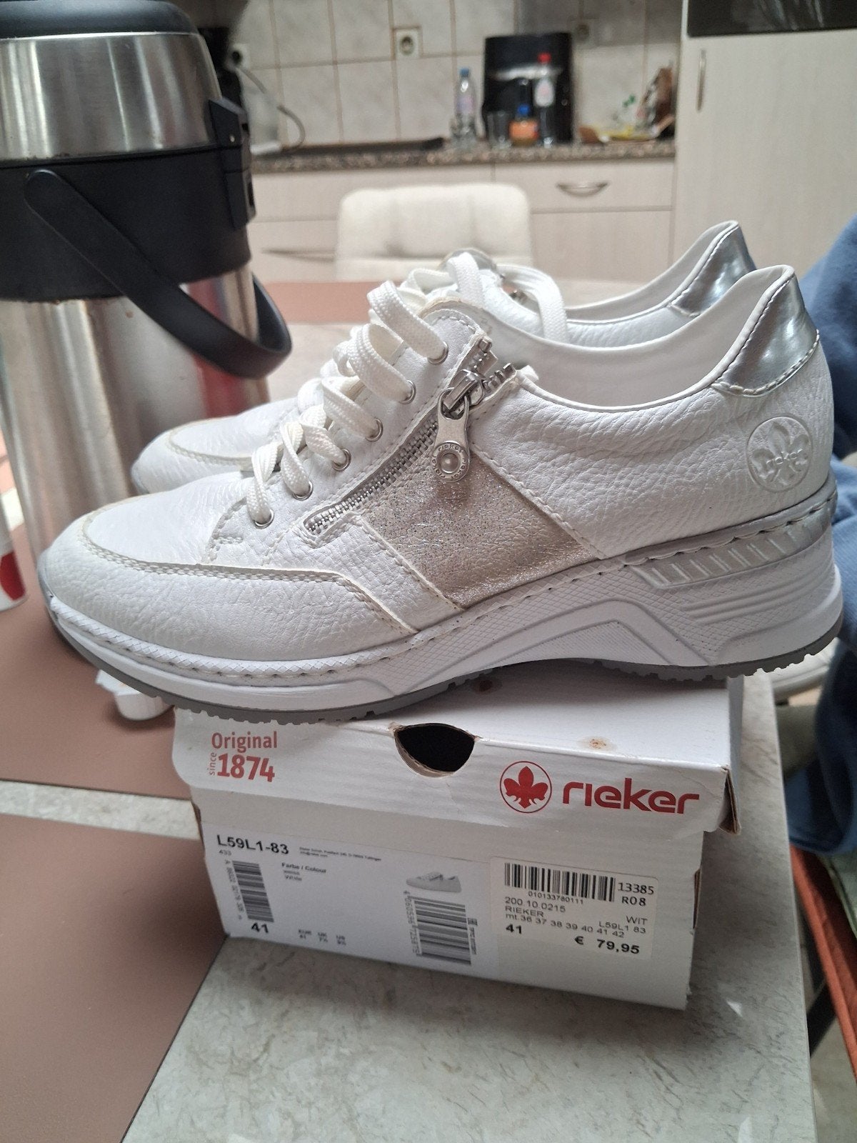 Nieuwe Rieker dames schoenen, Vêtements | Femmes, Neuf, Sneakers et Baskets, Enlèvement, Blanc
