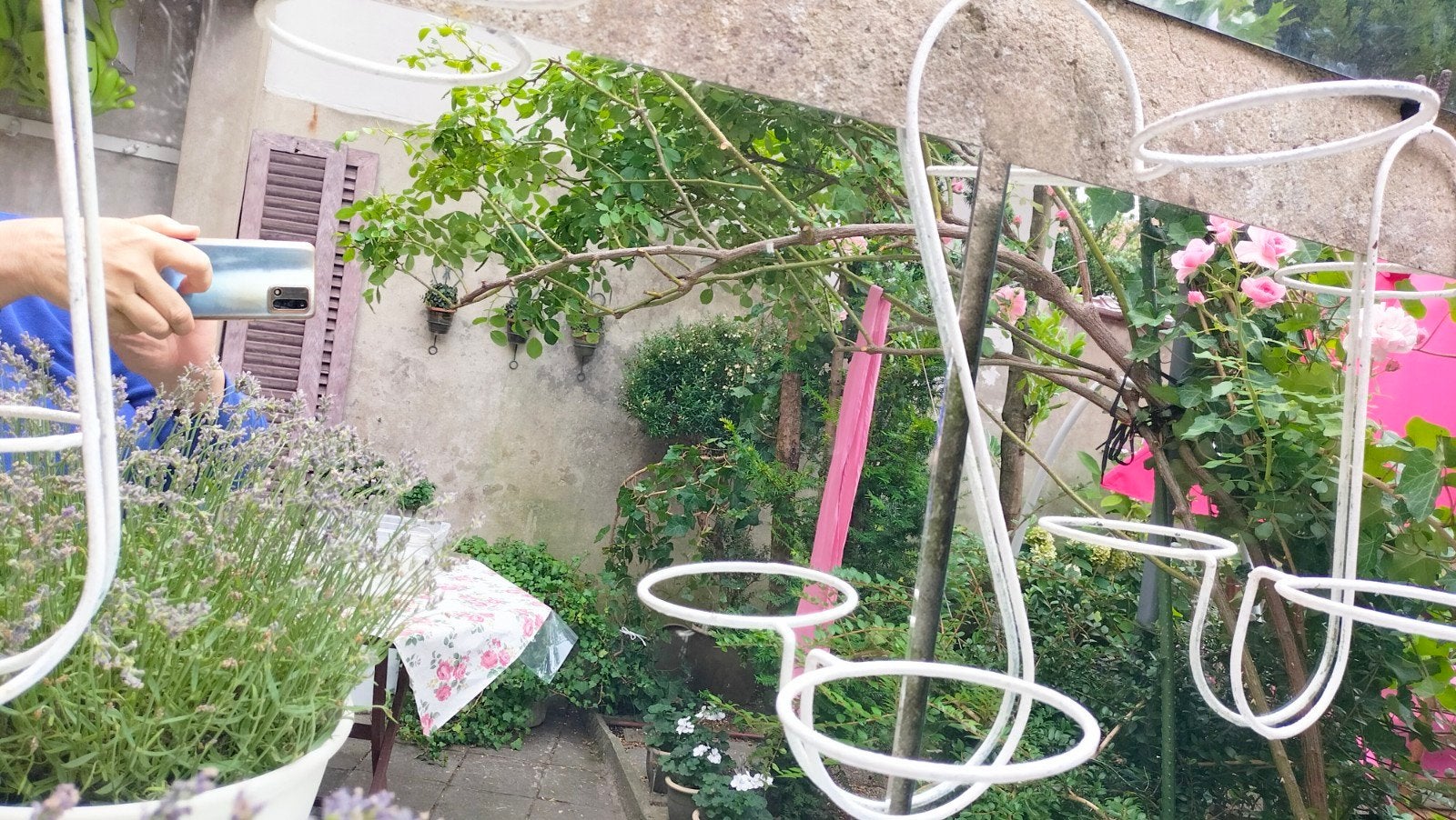 Vintage années 50 (6) porte plantes ou bougies, Jardin & Terrasse, Enlèvement, Métal