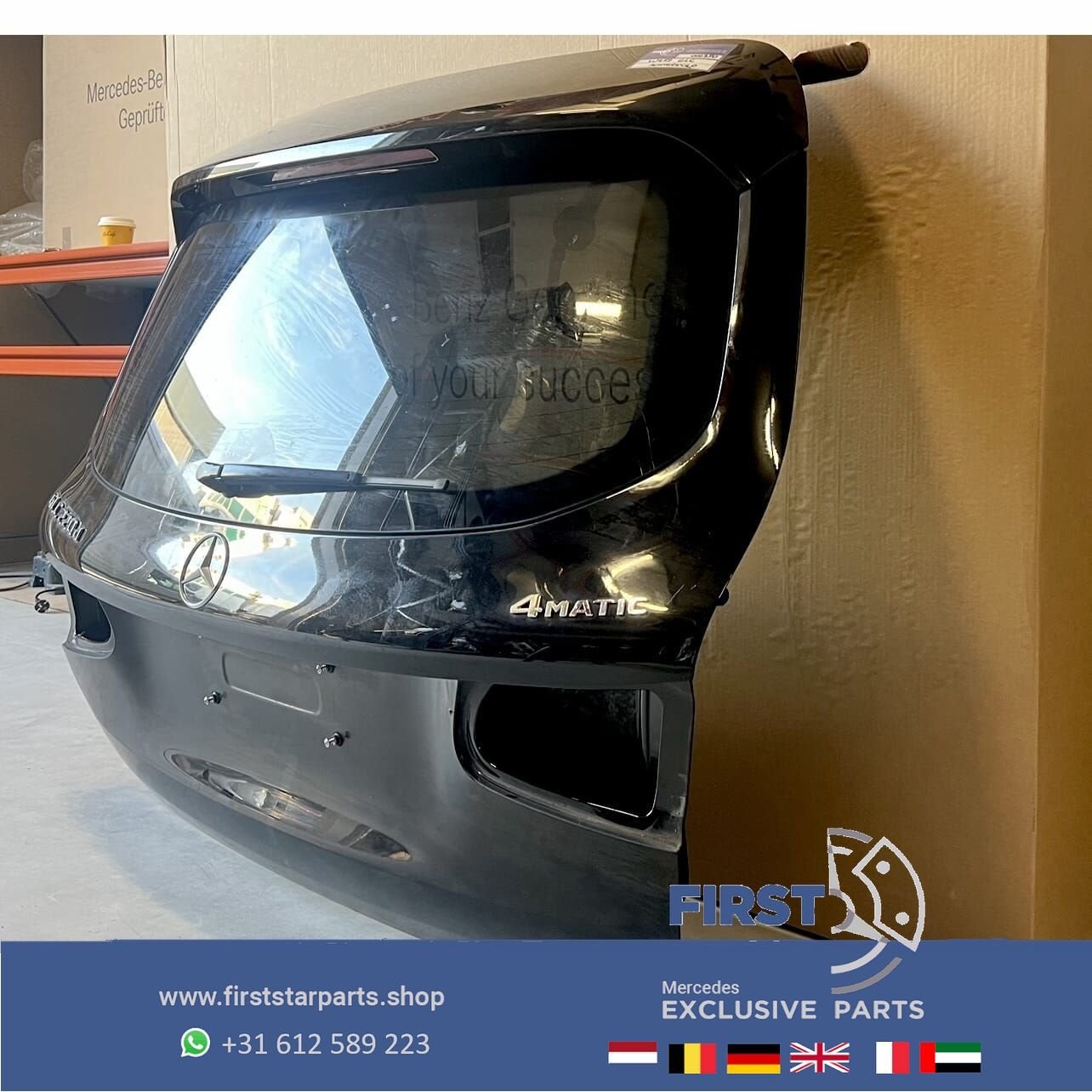 X253 W253 GLC KOFFERKLEP ACHTERKLEP ZWART KOFFERBAK COMPLEET, Arrière, Haillon arrière, Utilisé, -