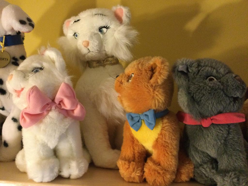 De aristokatten in pluche als deco, Disney, Ophalen, Zo goed als nieuw, Disney