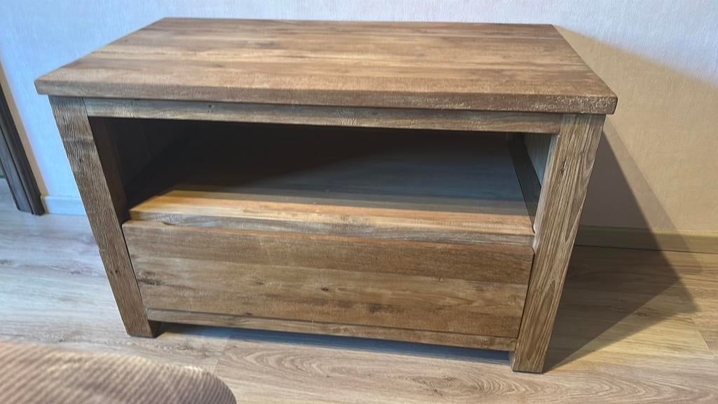 Tv meubel, Huis en Inrichting, Kasten |Televisiemeubels, Ophalen, Teakhout, 50 tot 100 cm, Zo goed als nieuw
