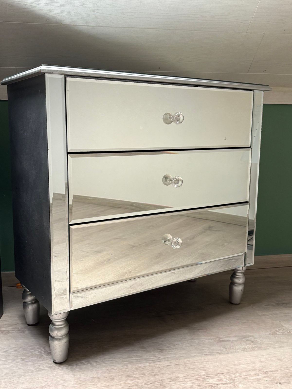 Ladekast met spiegelglas, Enlèvement, Utilisé, Verre