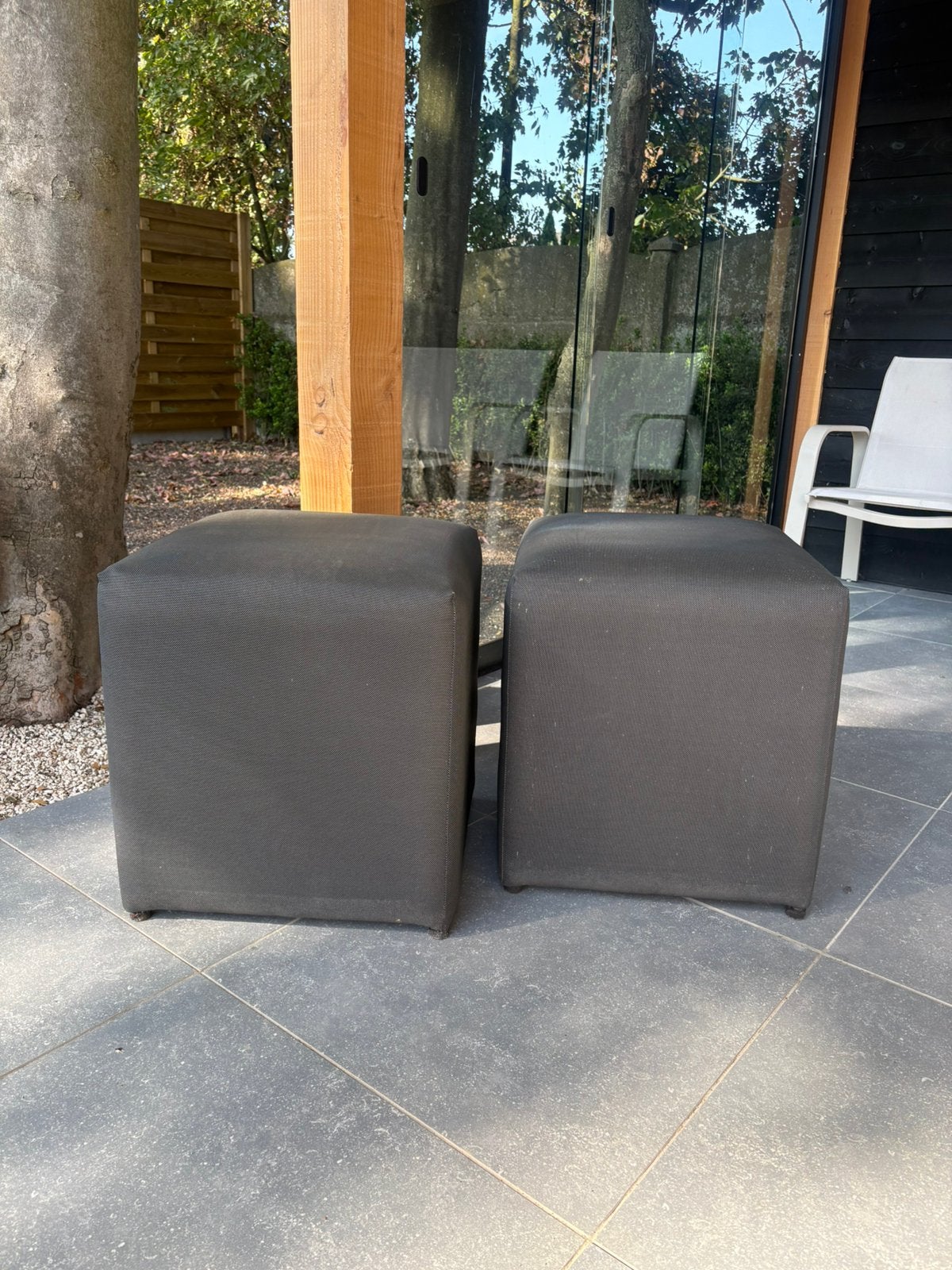 All weather poefjes tuin terras, Tuin en Terras, Ophalen, Zo goed als nieuw