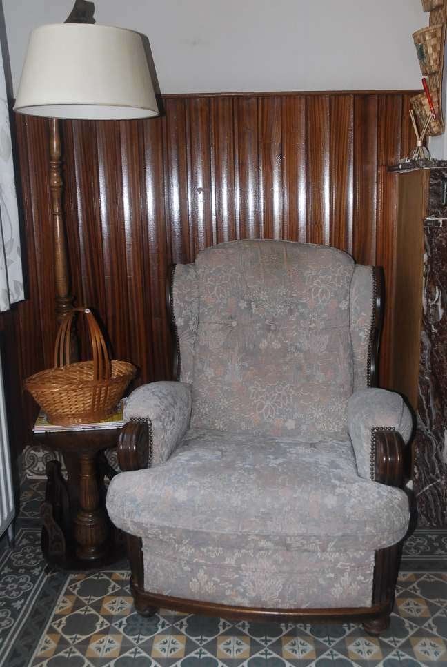 fauteuil beige, 75 à 100 cm, Landelijk, Enlèvement, Utilisé