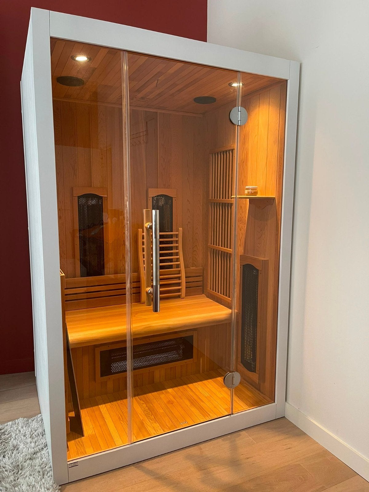 Infraplus infraroodsauna, Ophalen, Zo goed als nieuw, Infrarood, Complete sauna