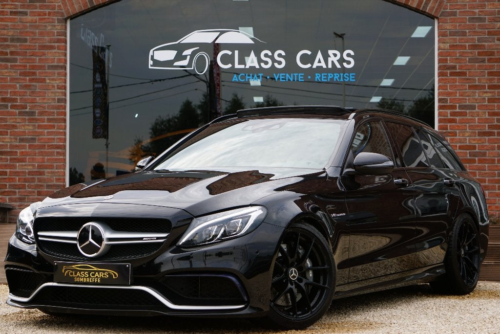 MERCEDES-BENZ C63 AMG V8 4.0 NAVI PANO MULTIBEAM CARNET, Auto's, Mercedes-Benz, Automaat, Dealer onderhouden, Achterwielaandrijving