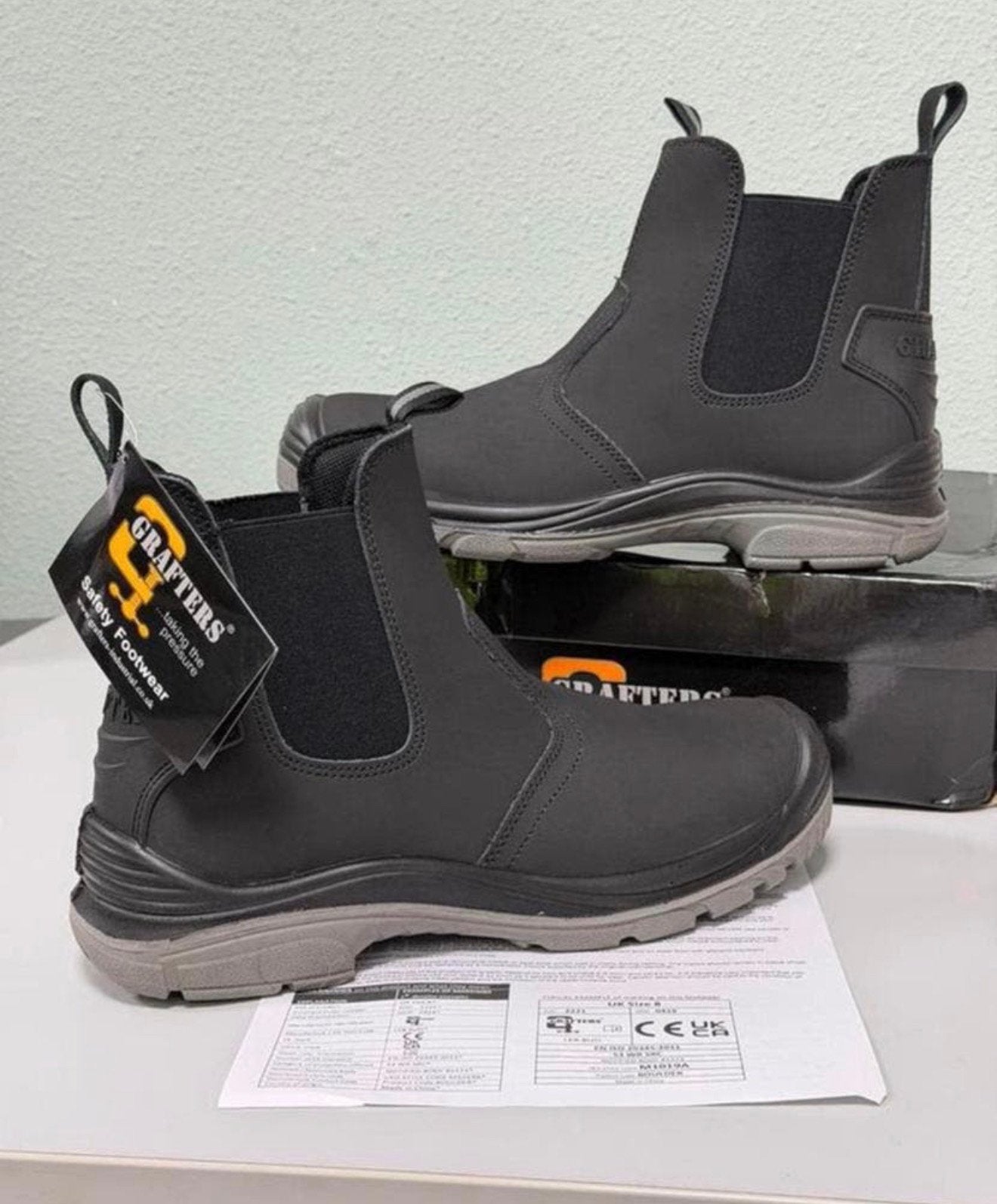 Chaussures sécurité Grafters M371A 44 Bottes de sécurité S1, Bricolage & Construction, Enlèvement ou Envoi, Neuf