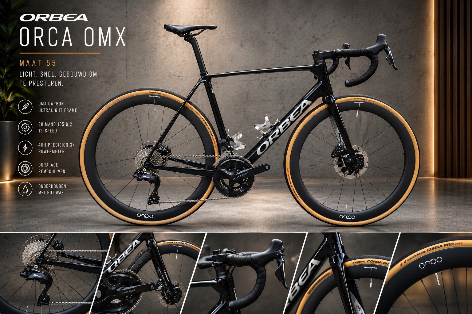 Koersfiets Carbon Orbea, Ophalen, Zo goed als nieuw, Schijfrem, Overige merken