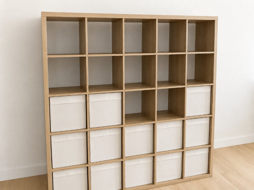 IKEA KALLAX Étagère, effet chêne blanchi, 182x182 cm, Maison & Meubles, Armoires | Étagères, Enlèvement, Comme neuf