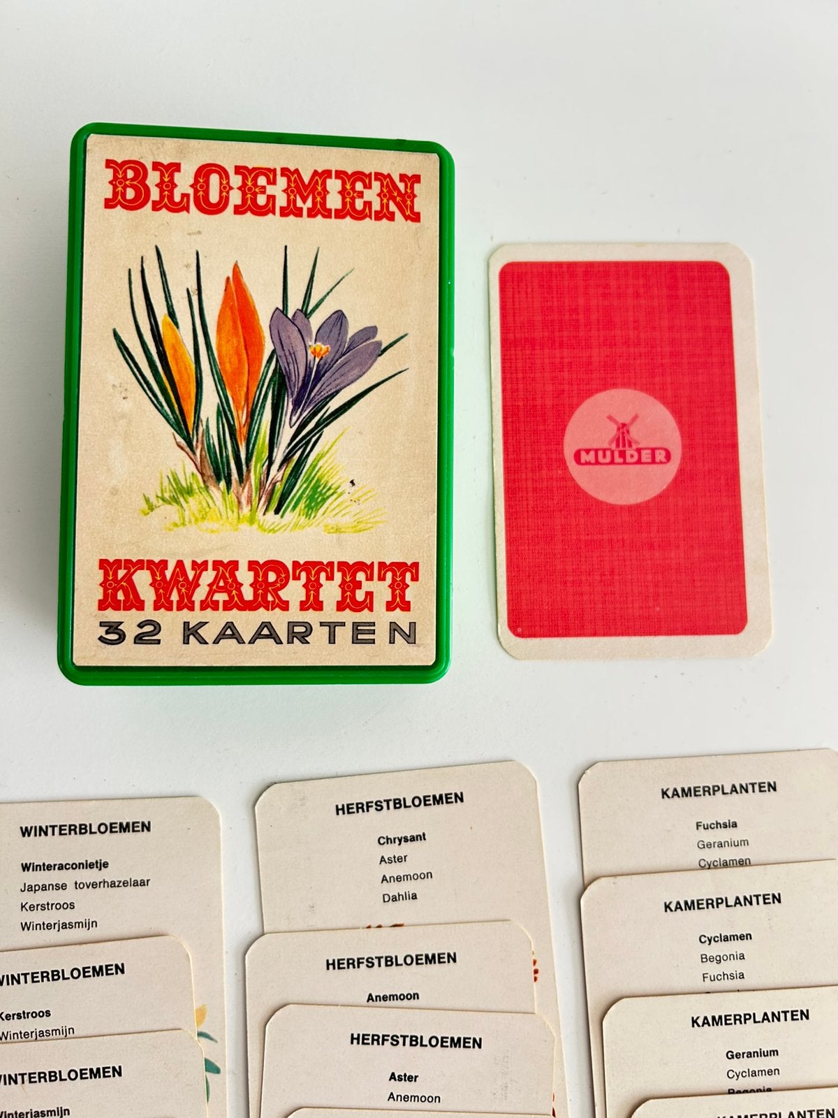 Quatuor Mulder Flower, Enlèvement ou Envoi, Utilisé, Jeu(x) des sept familles