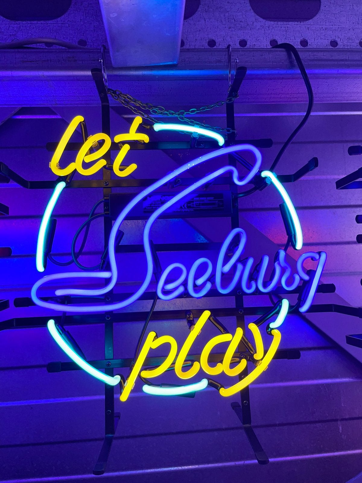Prachtige glas neon Seeburg, Verzamelen, Ophalen, Zo goed als nieuw, Seeburg