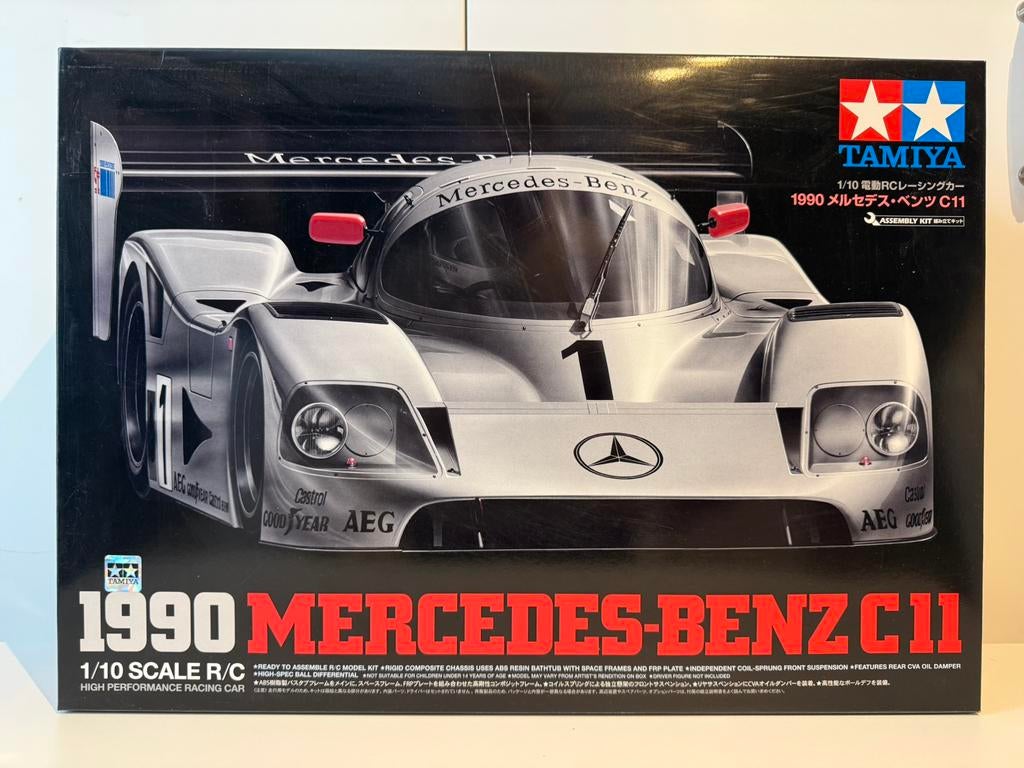 Tamiya Mercedes Benz C11 1990 (47484), Hobby en Vrije tijd, Elektro, Nieuw, Ophalen of Verzenden, Schaal 1:10