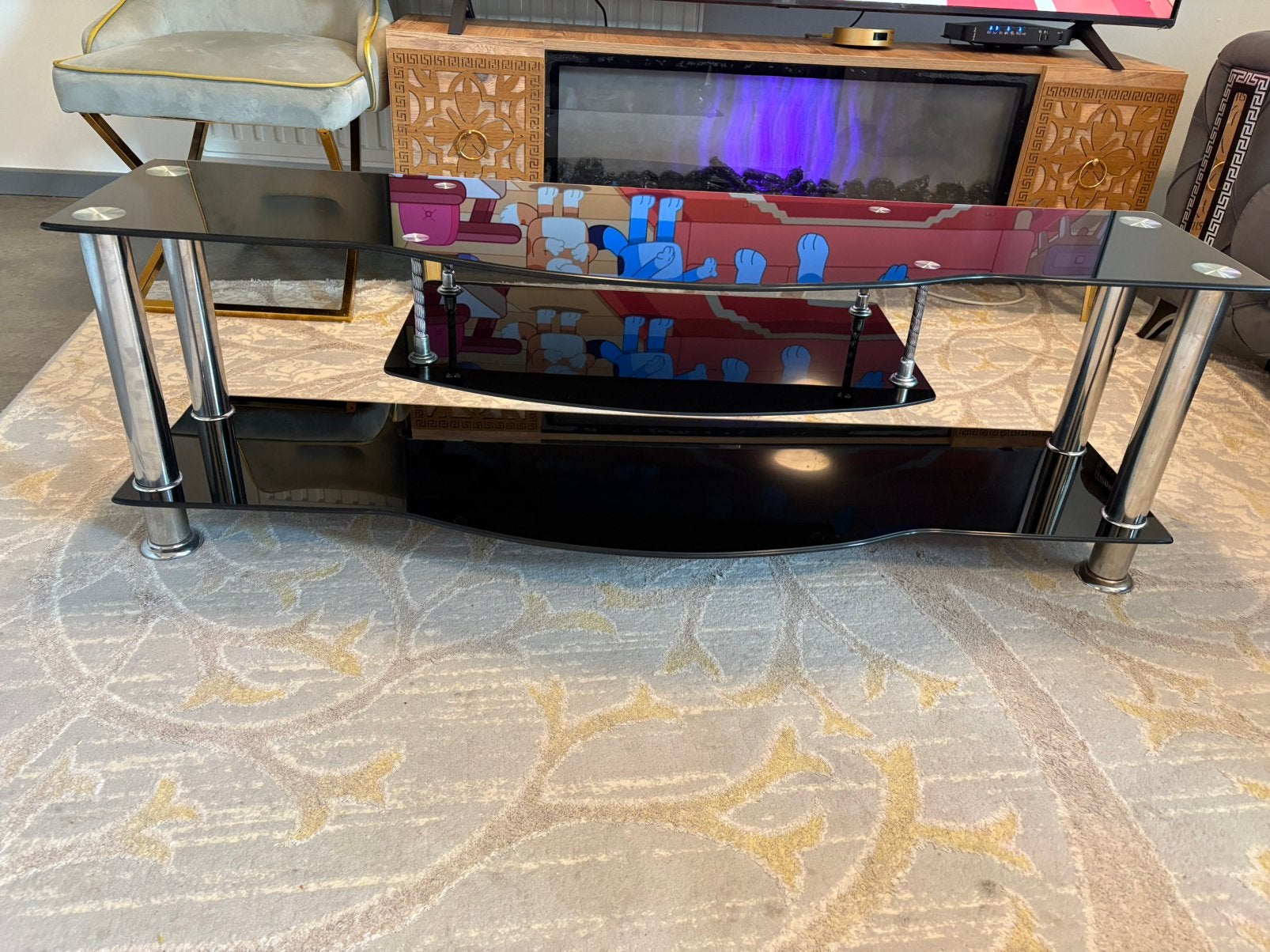 Tv tafel, Ophalen, Zo goed als nieuw, Glas