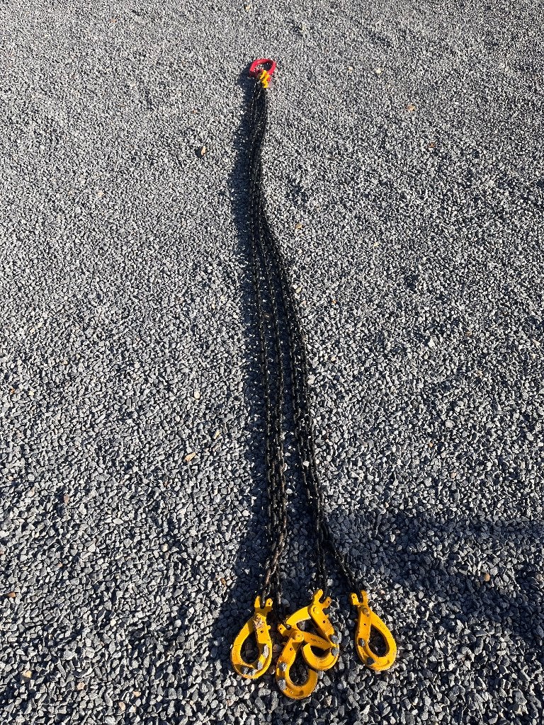 4-sprong kraanketting, Doe-het-zelf en Bouw, Lieren en Takels, Ophalen, Zo goed als nieuw