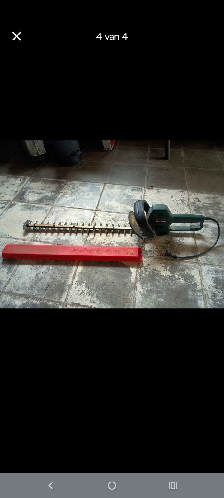 Elektrische heggenschaar Metabo (60cm), Ophalen