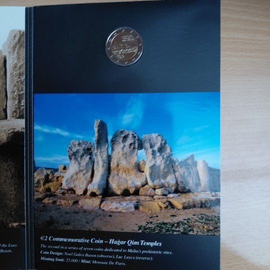 5x Malta Temples met muntteken "F", Ophalen of Verzenden, Malta, 10 euro, Setje