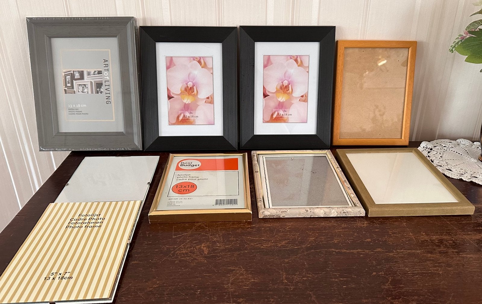 9 fotokaders 13x18, Huis en Inrichting, Ophalen, Zo goed als nieuw