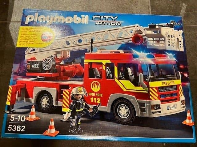 Playmobil brandweer ladderwagen nr 5362, Ophalen
