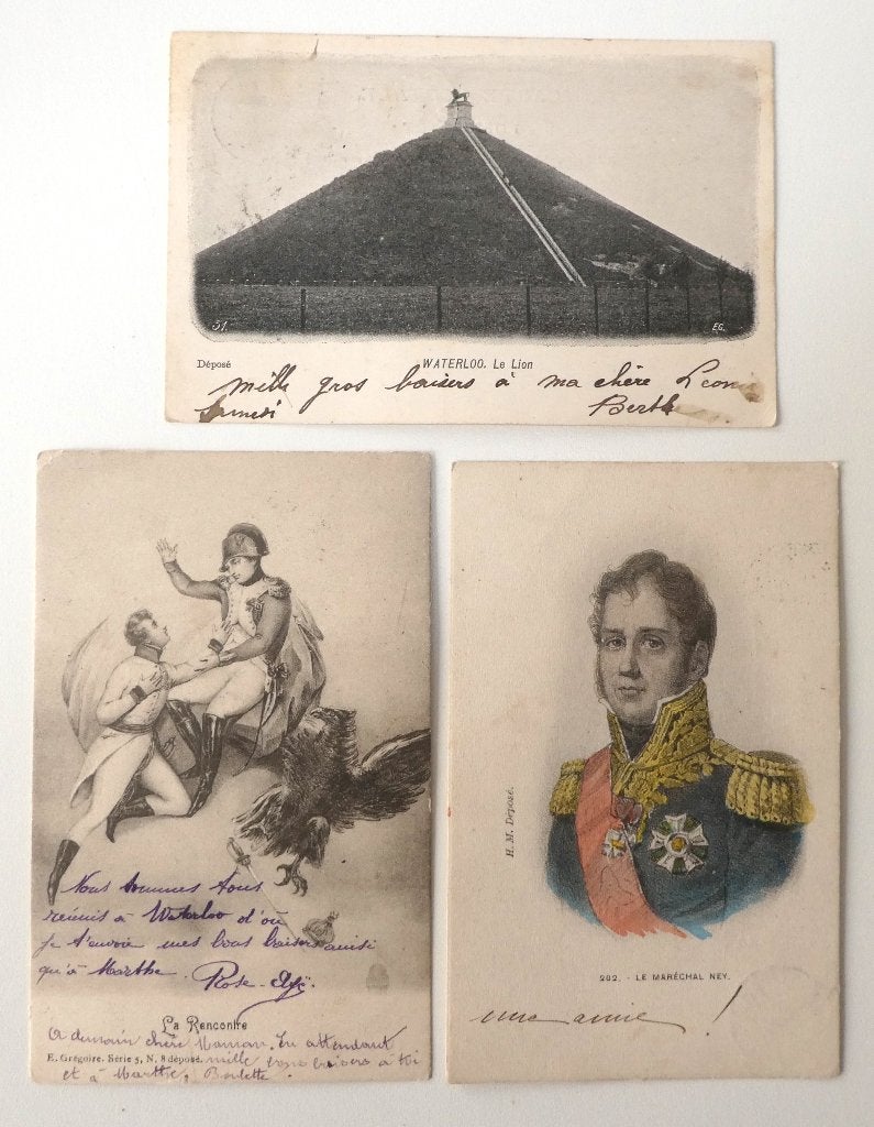 postkaarten Waterloo - Napoleon, Ophalen of Verzenden