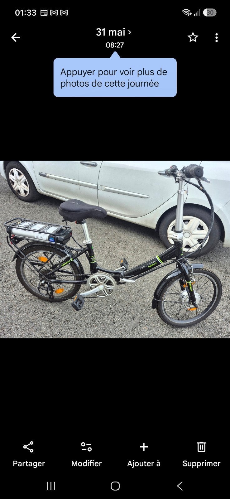 vélo électrique pliable formula, Vélos & Vélomoteurs, Enlèvement