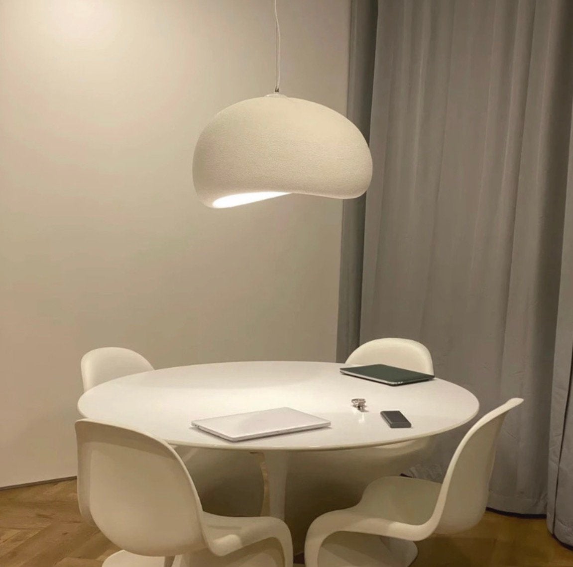 Lampe suspendue arrondie ou organique, Maison & Meubles, Lampes | Plafonniers, Neuf, Suspension, Blanc, Autres marques, Autres styles