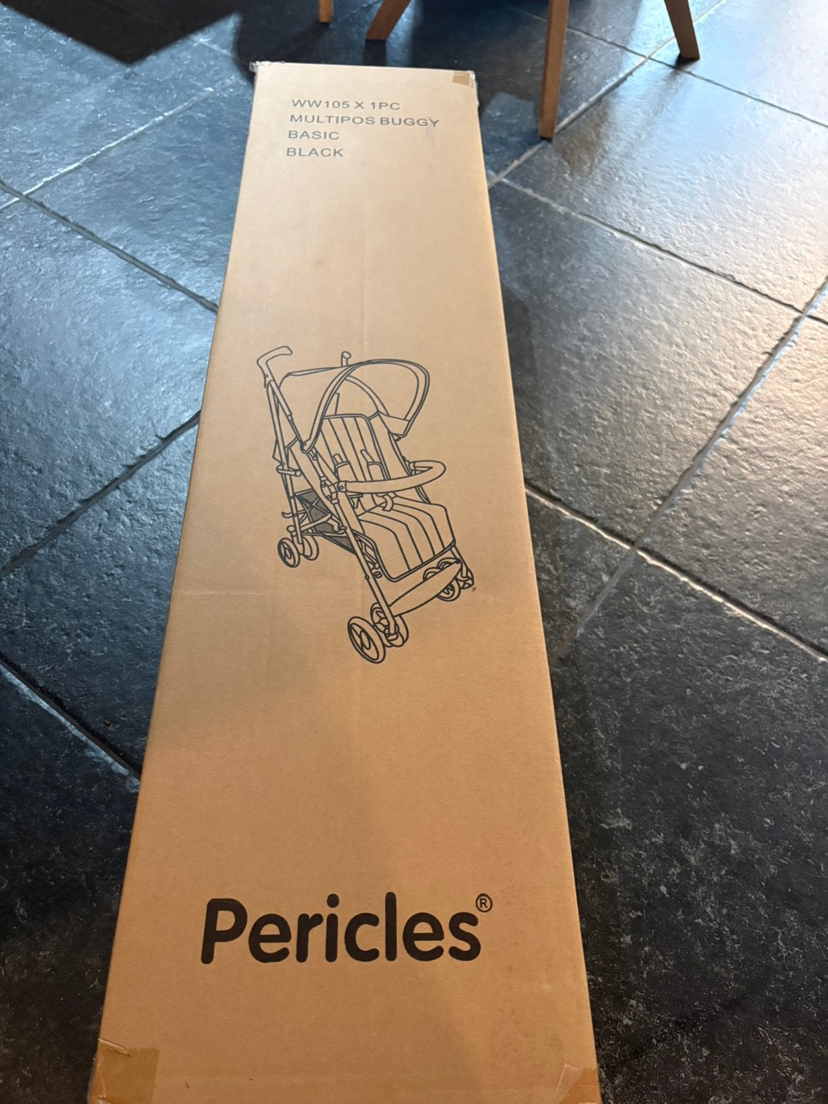 Nieuwe Pericles Multipos buggy zwart – in doos, Kinderen en Baby's, Ophalen of Verzenden, Nieuw
