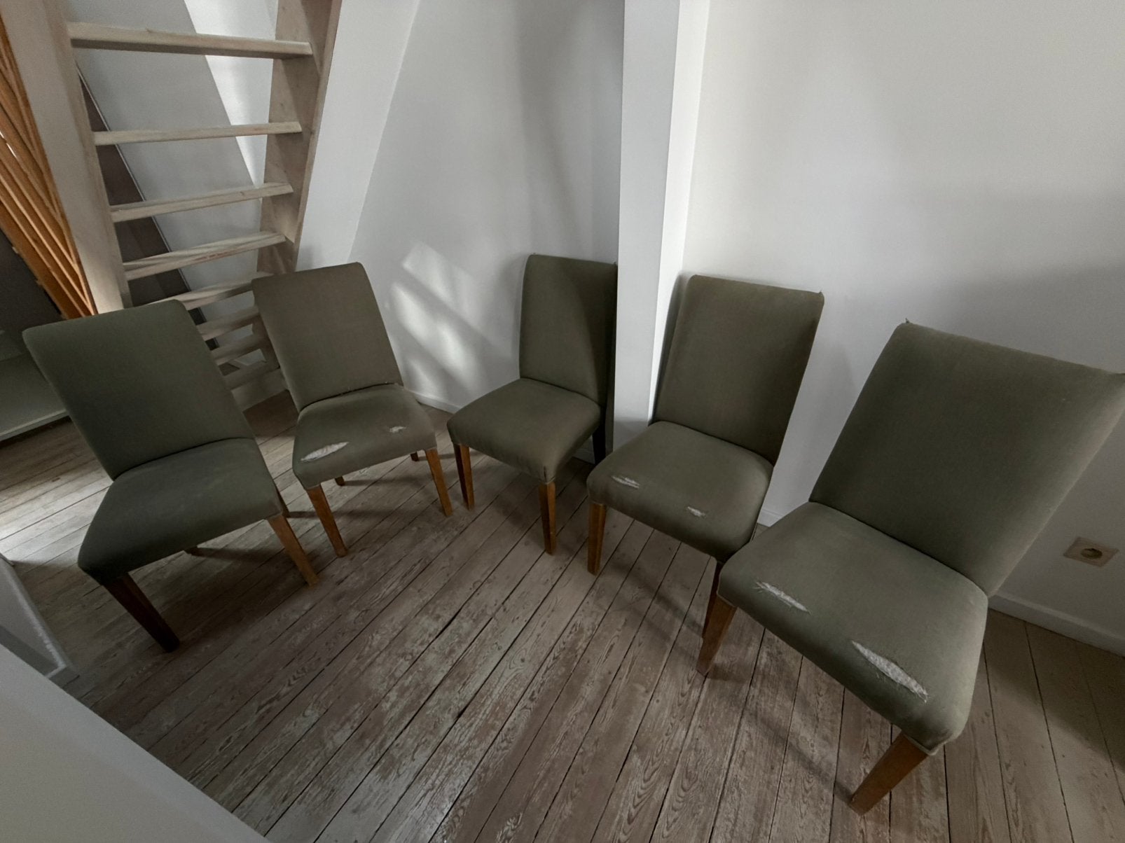 6 chaises de salle à manger – lot, Maison & Meubles, Chaises, Enlèvement, Utilisé, Autres couleurs, Cinq, Six Chaises ou plus
