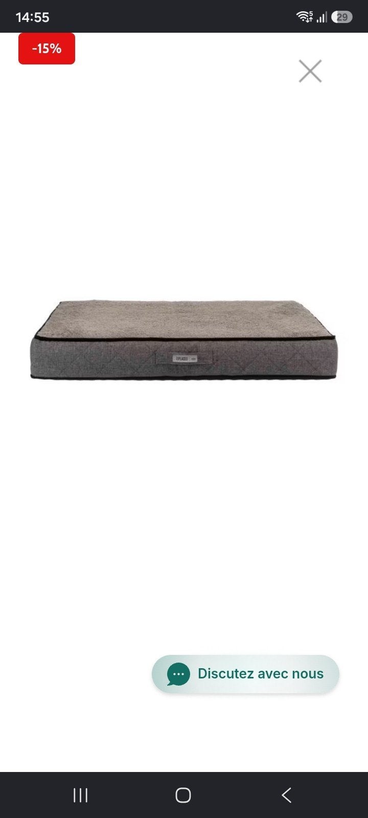 Matelas à mémoire de forme Bendson neuf 80x60x8cm, Animaux & Accessoires, Autres marques, Enlèvement ou Envoi, Neuf, Panier pour chien