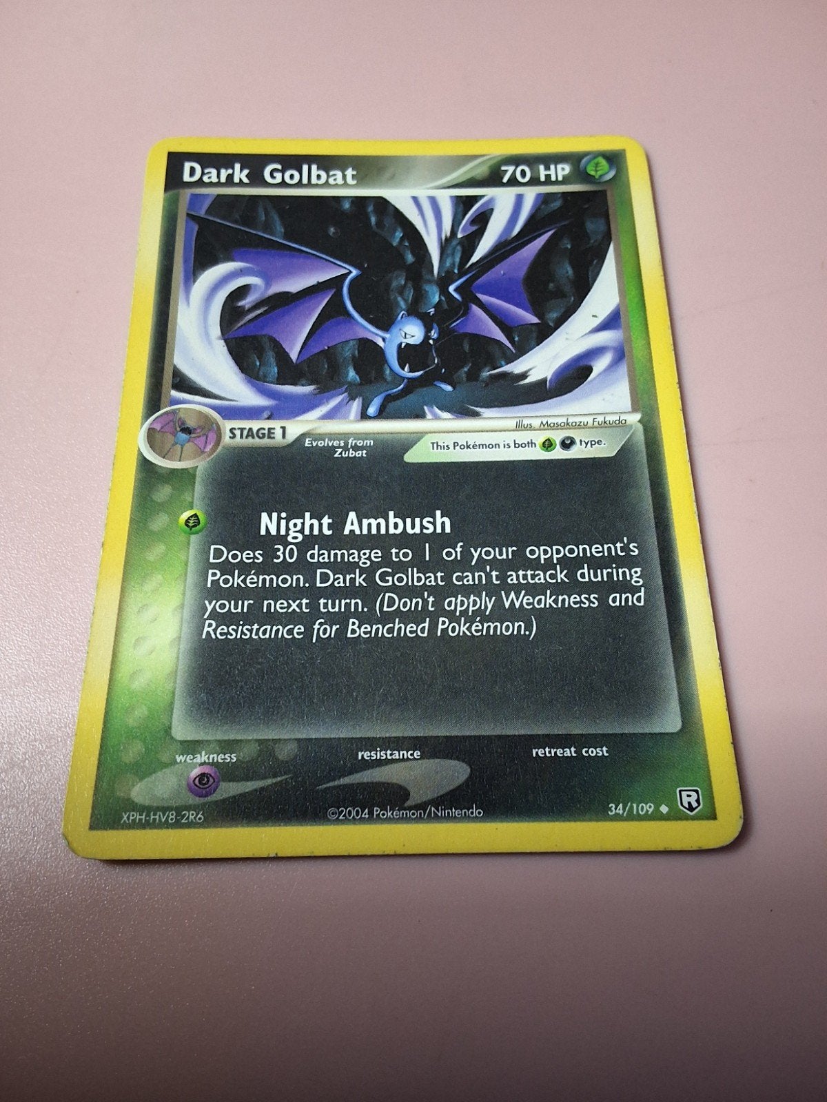 Golbat noir (34/109), Enlèvement