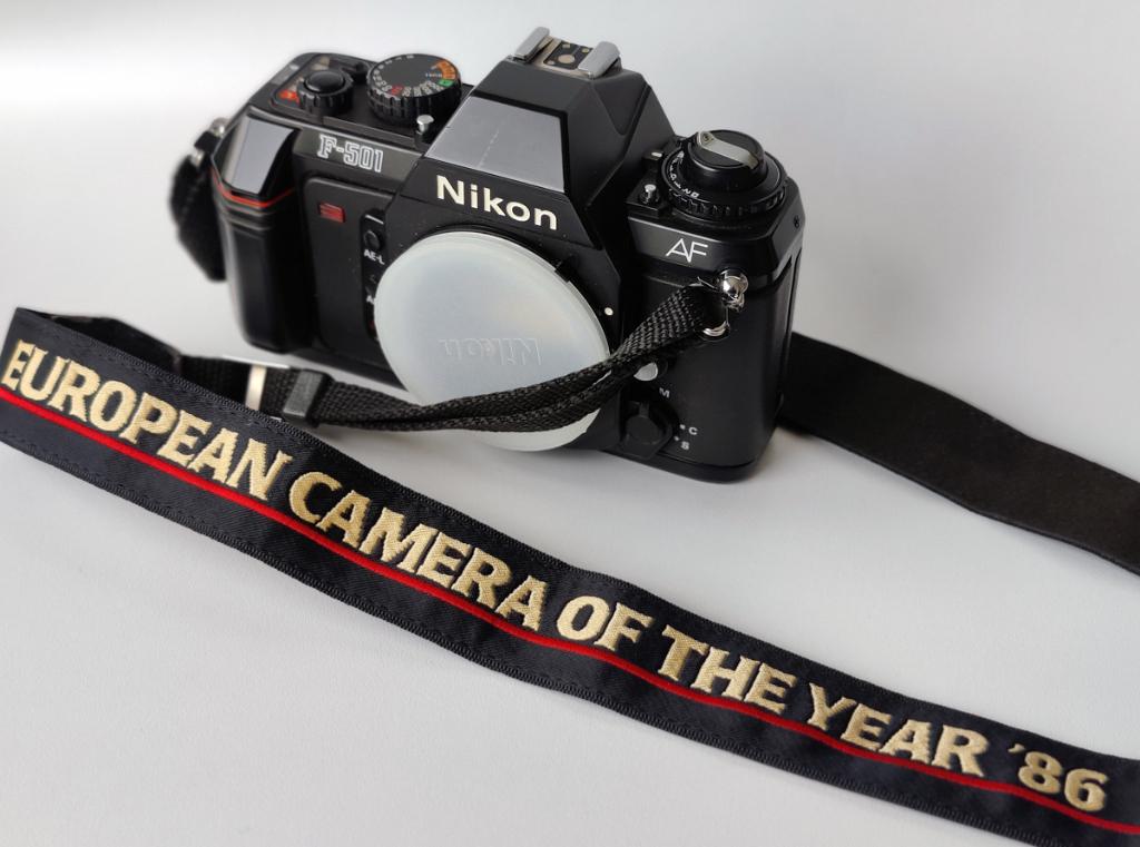 NIKON F-501 European camera of the year 86, Ophalen, Gebruikt, Nikon